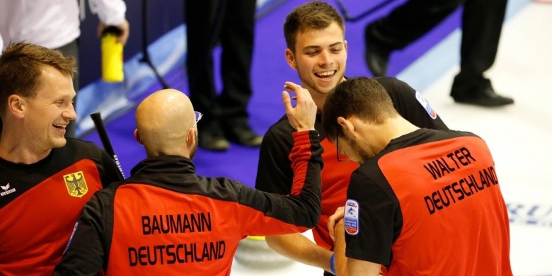 Germany continued their unbeaten record with a narrow win over defending champions, Sweden ©WCF/Richard Gray