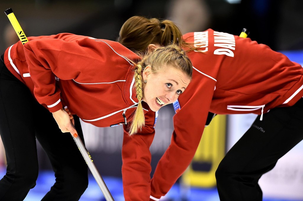 Only Denmark and Russia remain unbeaten after two days in the women's competition ©WCF/Laura Godenzi