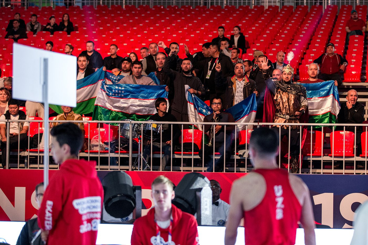 The unanimous result delighted the Uzbekistan support in the venue ©Yekaterinburg 2019