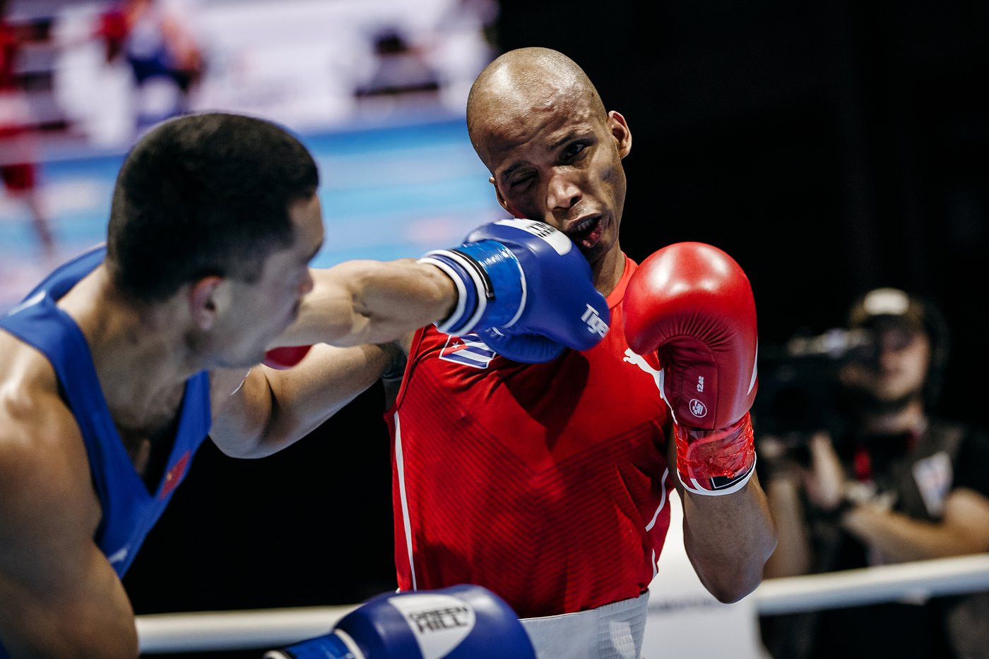 Welterweight top seed Roniel Iglesias of Cuba recorded a unanimous victory at the AIBA World Championships ©Yekaterinburg 2019