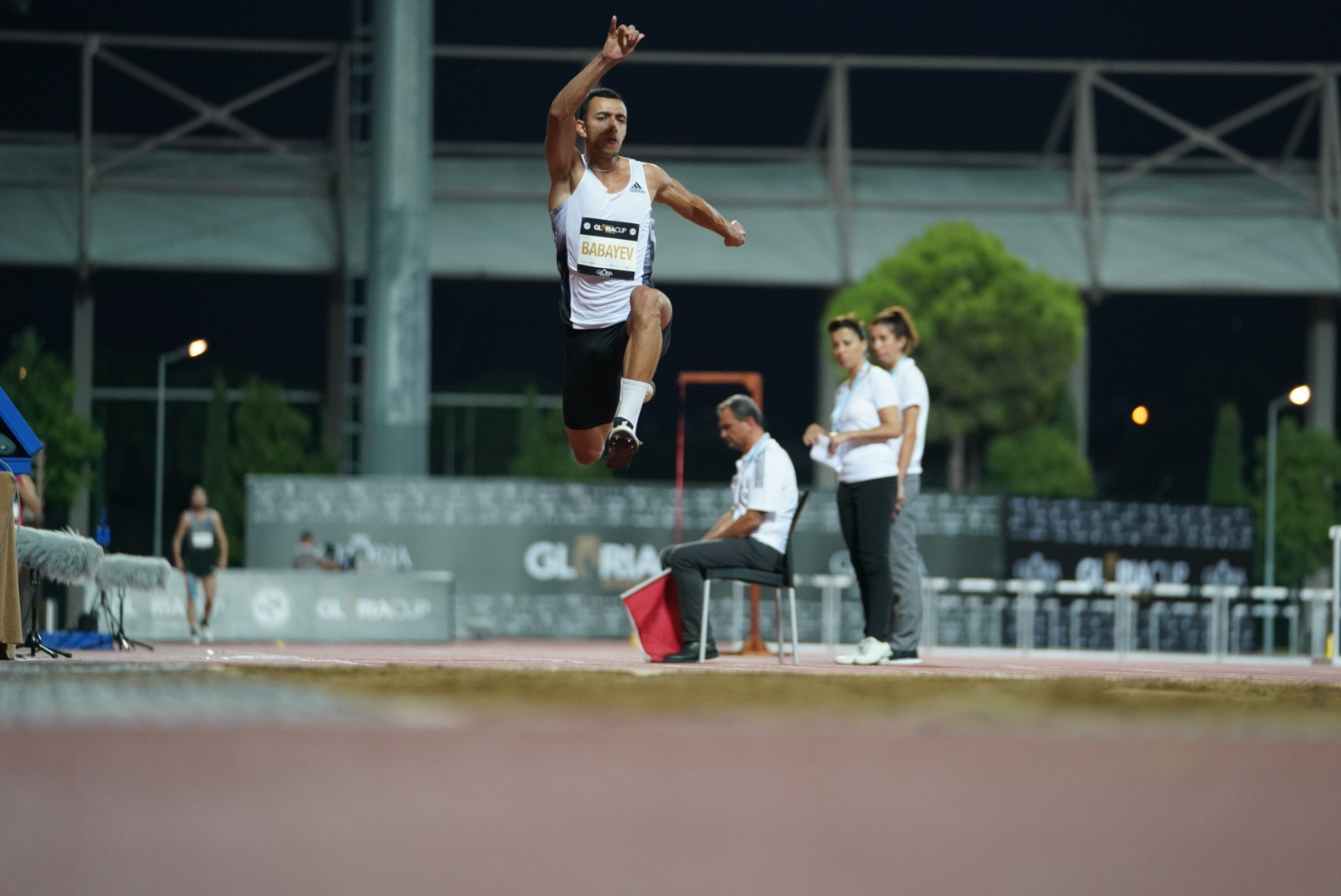 Nazim Babayev from Azerbaijan in action during the men's triple jump ©GSA/ Mine Kasapoglu