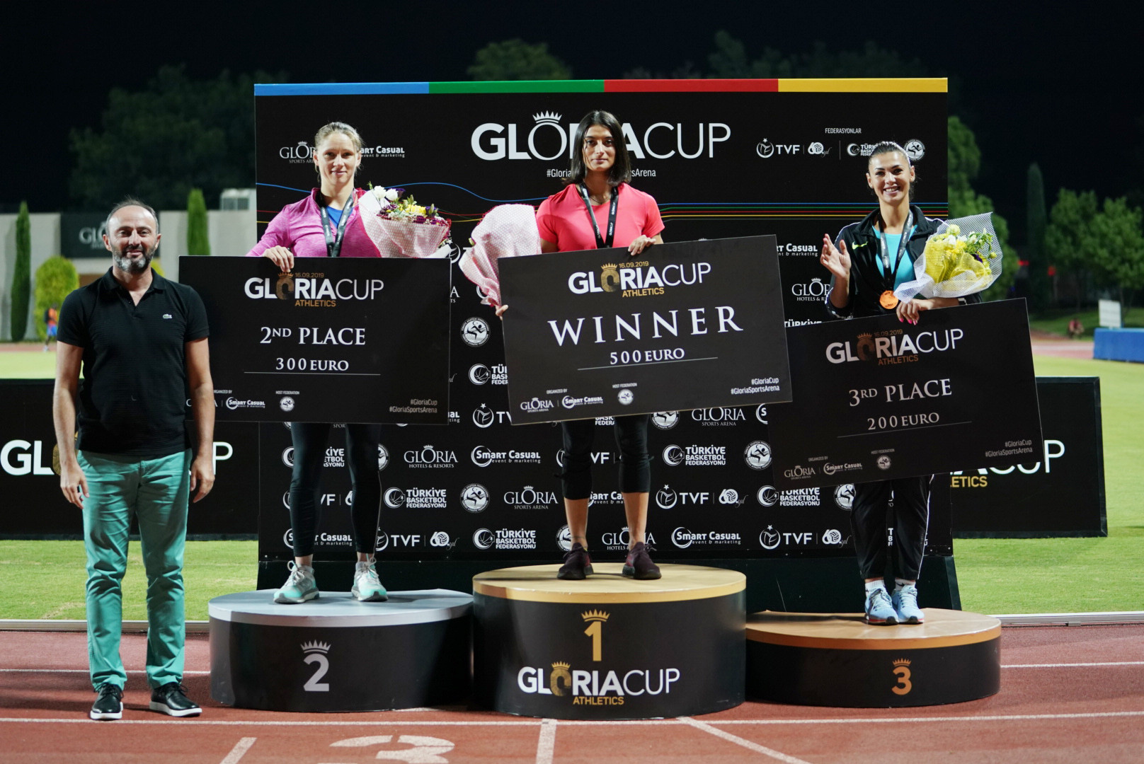 Javelin star Selena Durna was one of three Turkish winners at the Gloria Sports Arena ©GSA/ Mine Kasapoglu