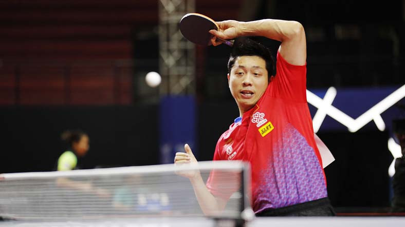 World number one Xu Xin led the way as China retained their men's team title ©Getty Images