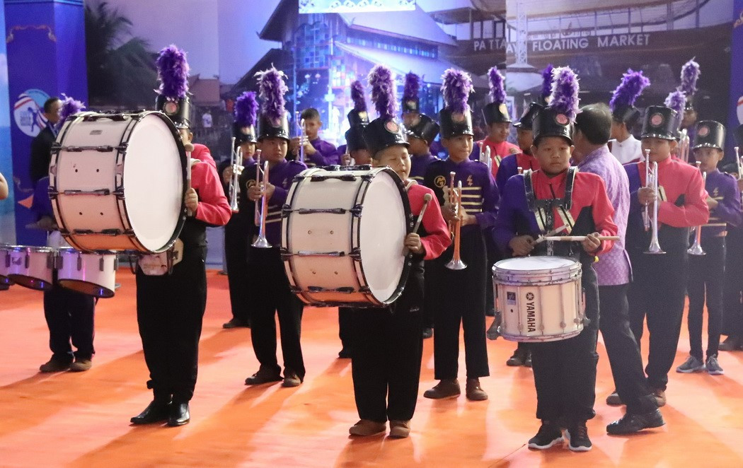 A drum and wind instrument musical performance also featured as part of proceedings ©IWF