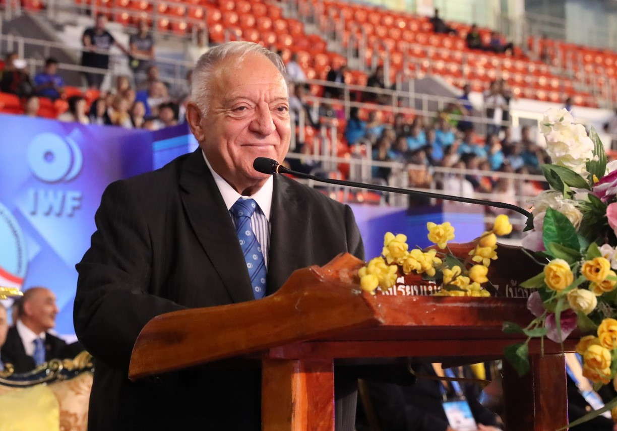 International Weightlifting Federation (IWF) President Tamás Aján officially declared open the 2019 IWF World Championships in Pattaya today ©IWF