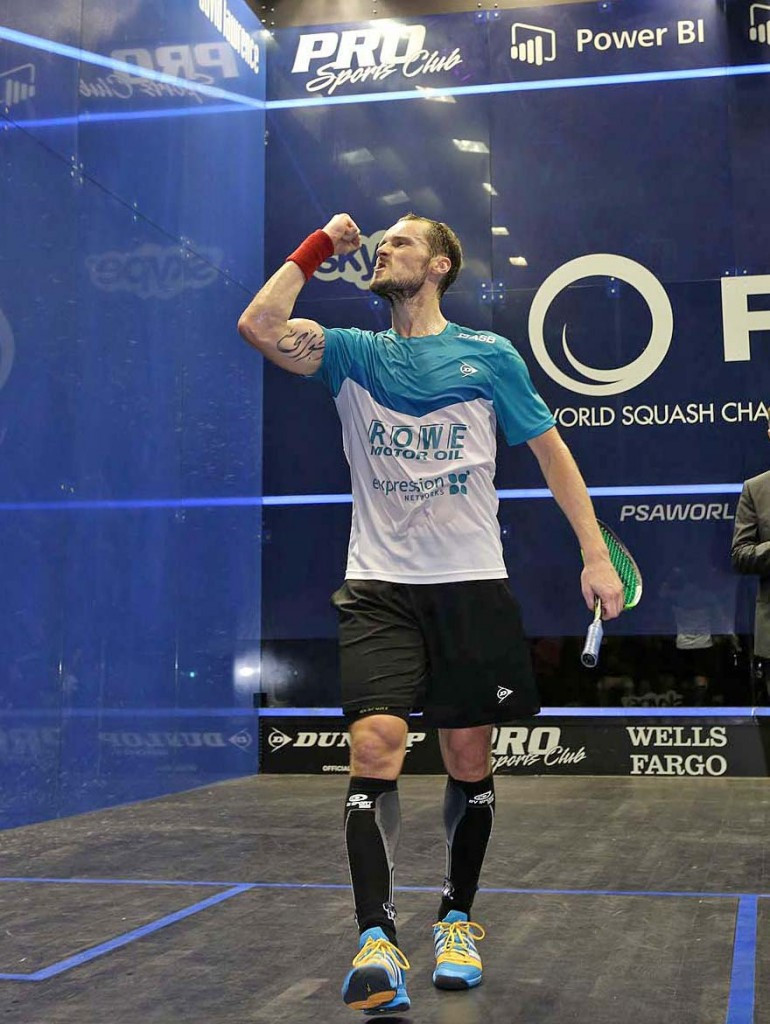 Frenchman Gregory Gaultier reached the final by beating England's James Willstrop ©squashpics