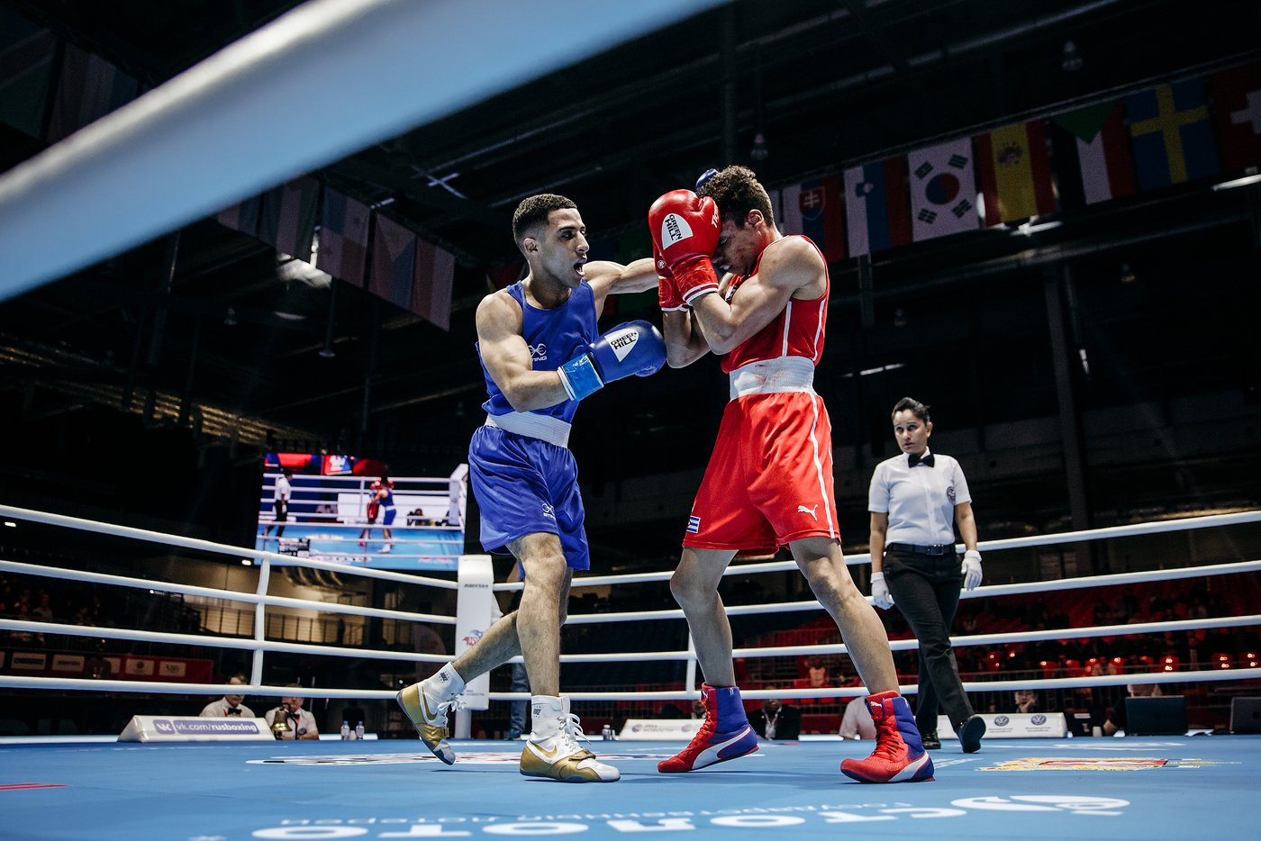 England's Galal Yafai stunned the flyweight top seed and defending champion, Yosvany Veitia of Cuba, recording a unanimous victory ©Yekaterinburg 2019