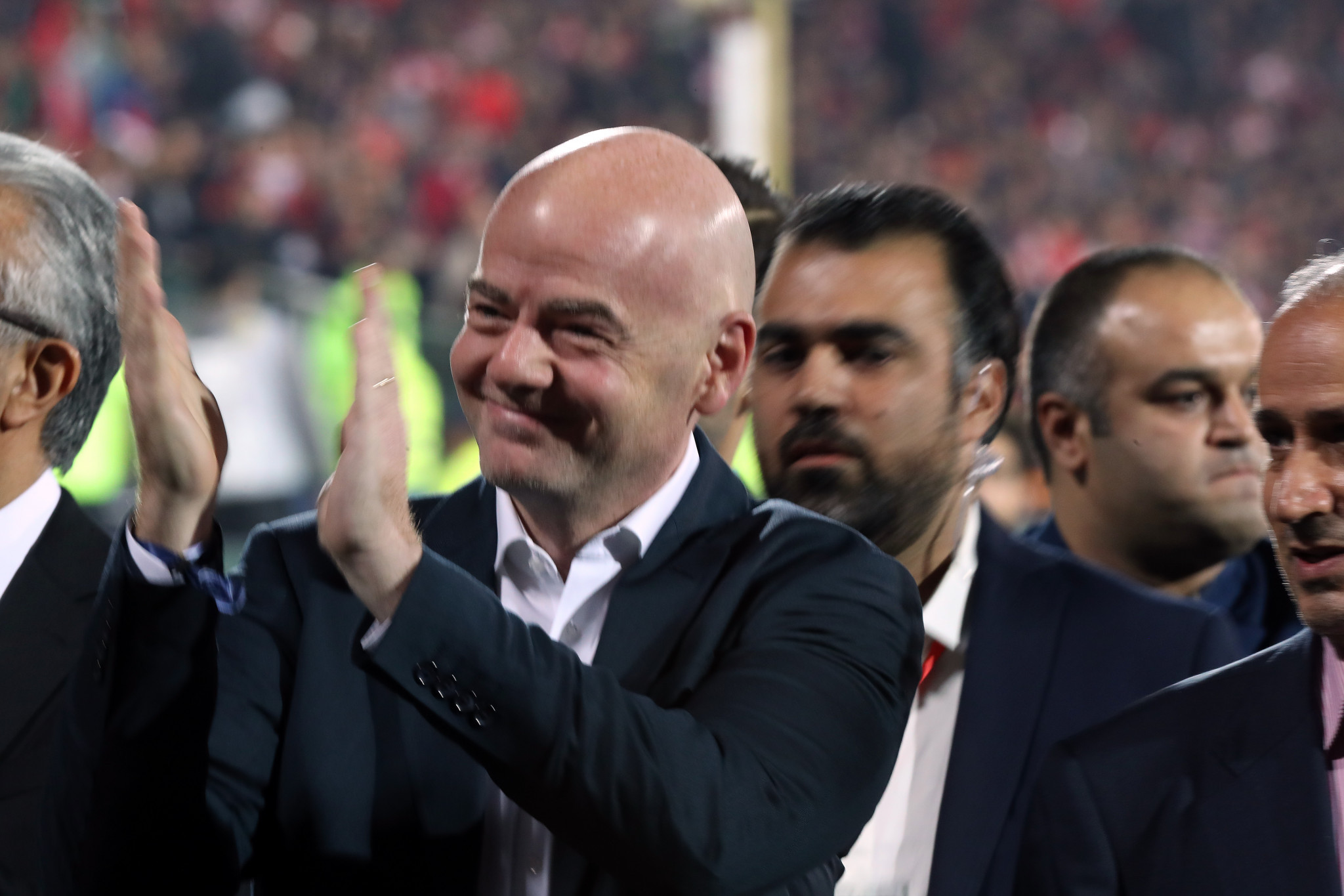 Gianni Infantino attends the Asian Champions League final in Iran ©Getty Images