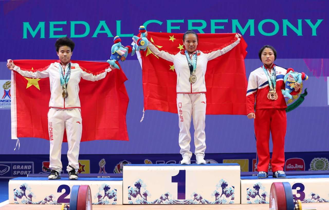 Jiang claims world record-breaking win in thrilling women's 49kg event at IWF World Championships