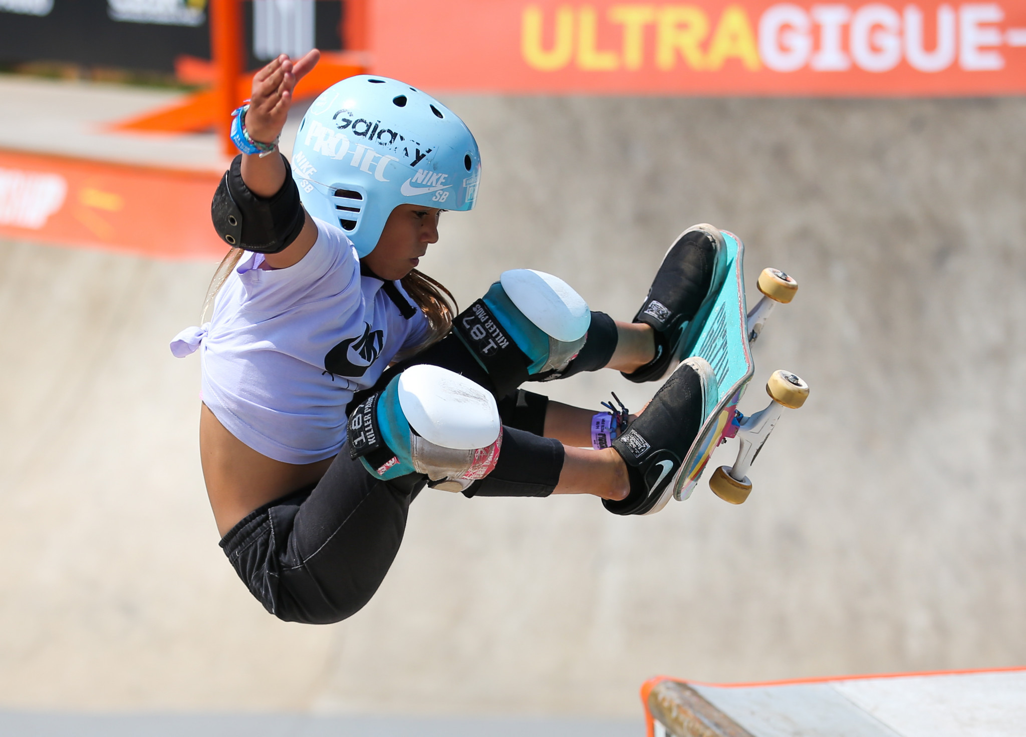 Eleven-year-old skateboard phenomenon Sky Brown is in the British squad ©Getty Images
