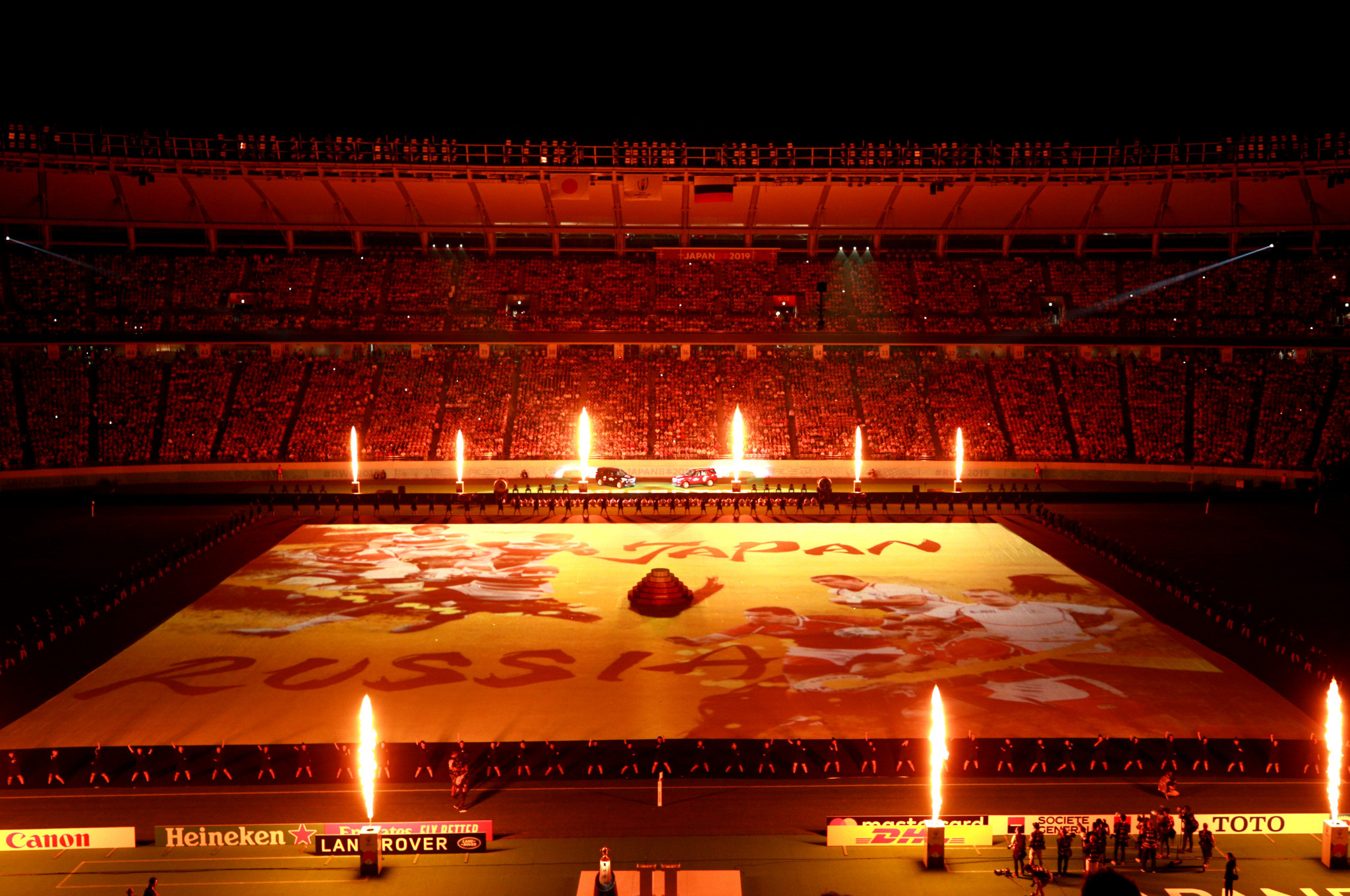 Tokyo Stadium enjoyed a stunning Opening Ceremony in front of a sellout crowd ©Getty Images