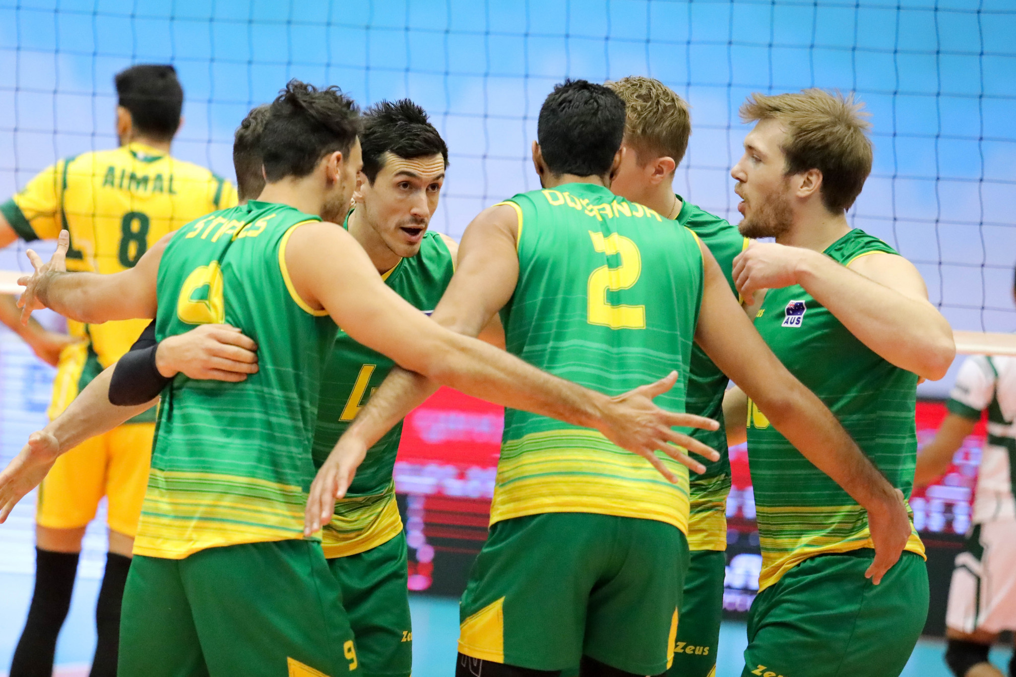 Australia have earned a place in the Asian Men's Volleyball Championship final in Tehran against hosts Iran after defeating the defending champions Japan ©AVC