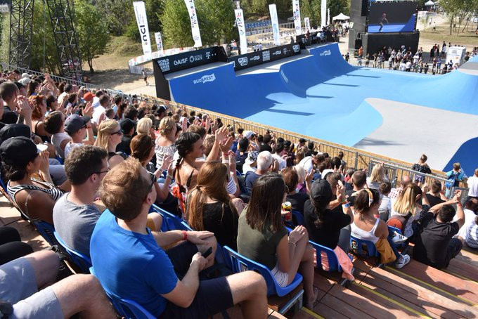 Crowds flocked to the inaugural World Urban Games in Budapest ©World Urban Games