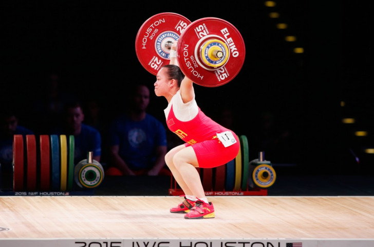 China's Huihua Jiang was the overall winner in the women's 48kg with a total of 198kg ©Getty Images 
