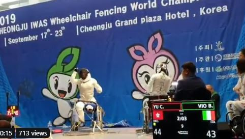 China's domination at the IWAS Wheelchair Fencing World Championships in Cheongju came to an end ©IWAS