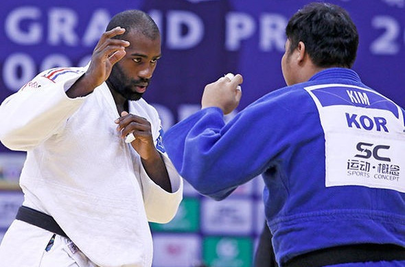 France's Teddy Riner maintained his undefeated record in the men's over 100kg category, which stretches back as far as 2010