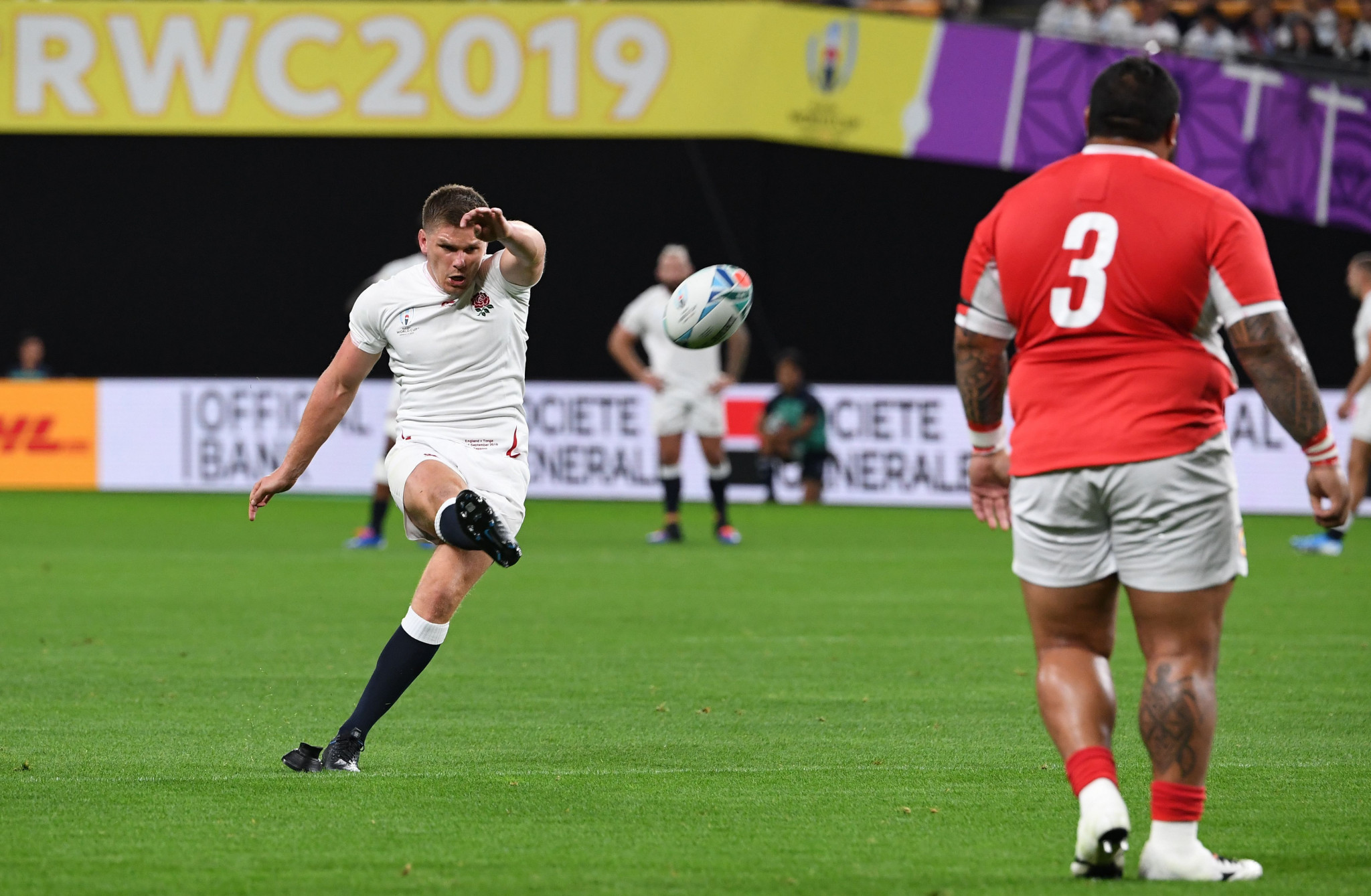 Owen Farrell added three penalties and three conversions with the boot for England ©Getty Images
