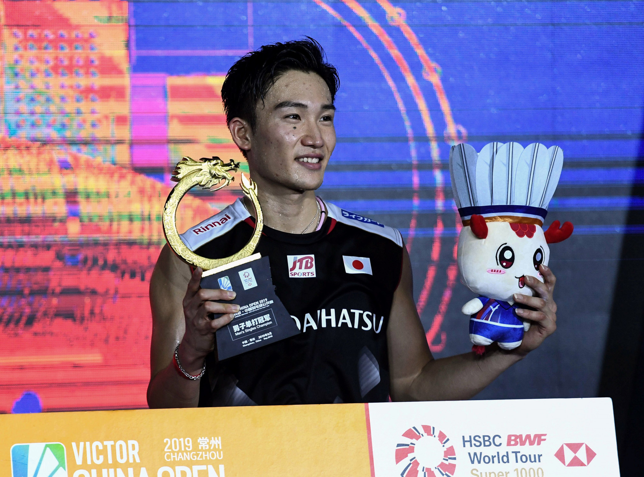 Kento Momota will again be the man to stop in the men's draw ©Getty Images