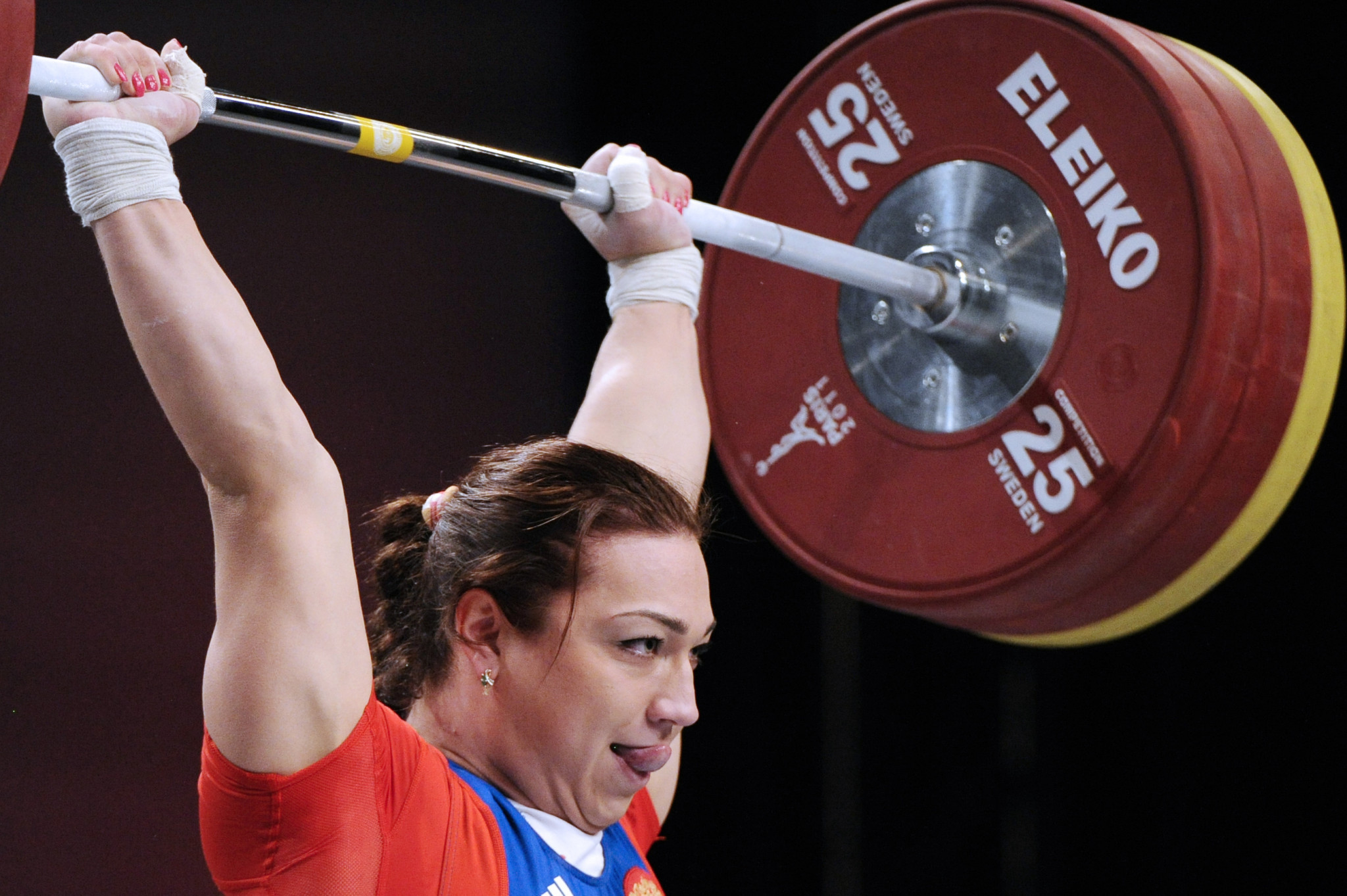 Nadezda Evstyukhina is among the 12 Russian weightlifters provisionally suspended by the IWF ©Getty Images