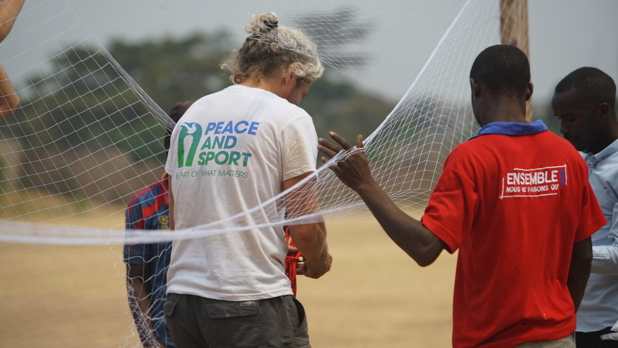 Peace and Sport takes a hands-on approach to delivering peace through sport ©Peace and Sport 