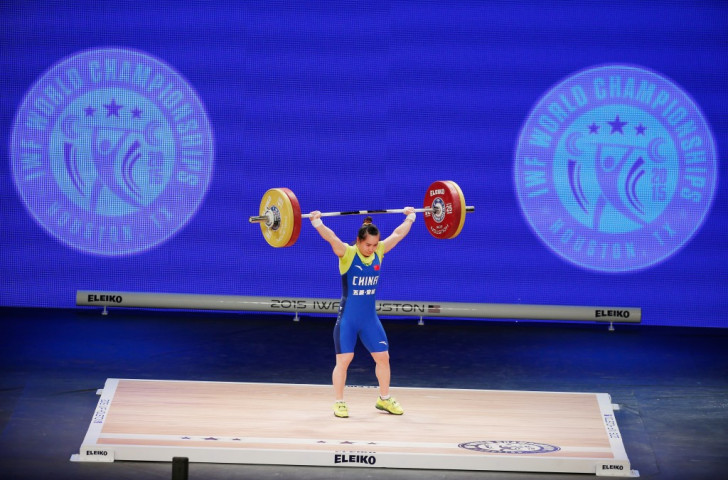 China’s Xiaoting Chen missed out on the women's 53kg overall title by the smallest of margins but could take solace from snatch gold ©Getty Images