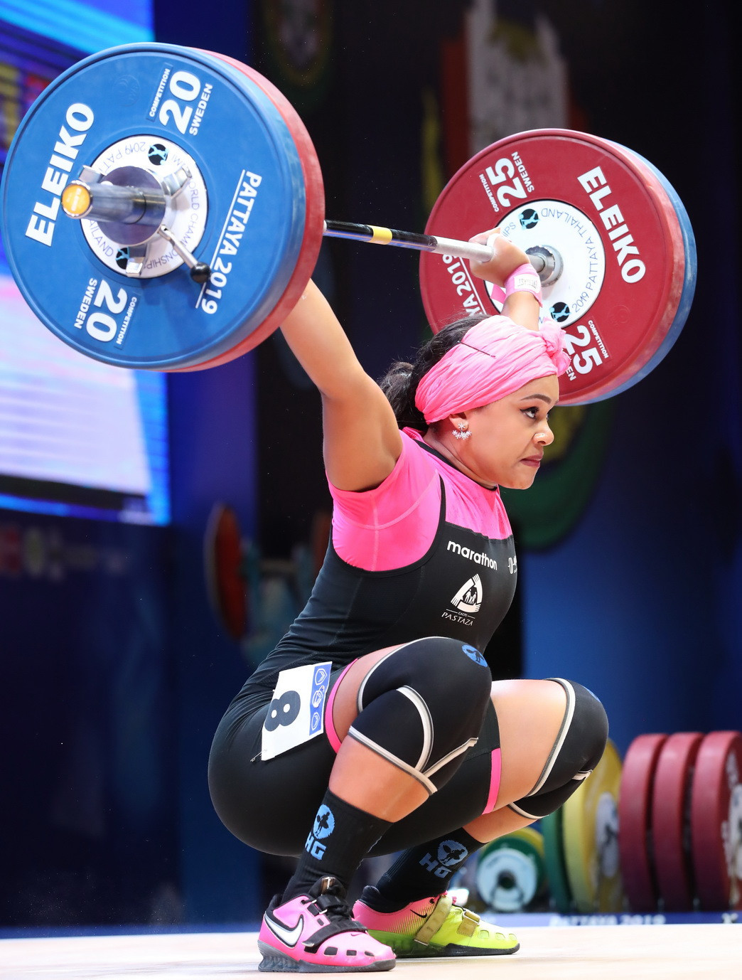 Completing the top three in the total was Ecuador's Neisi Patricia Barrera Dajomes ©IWF
