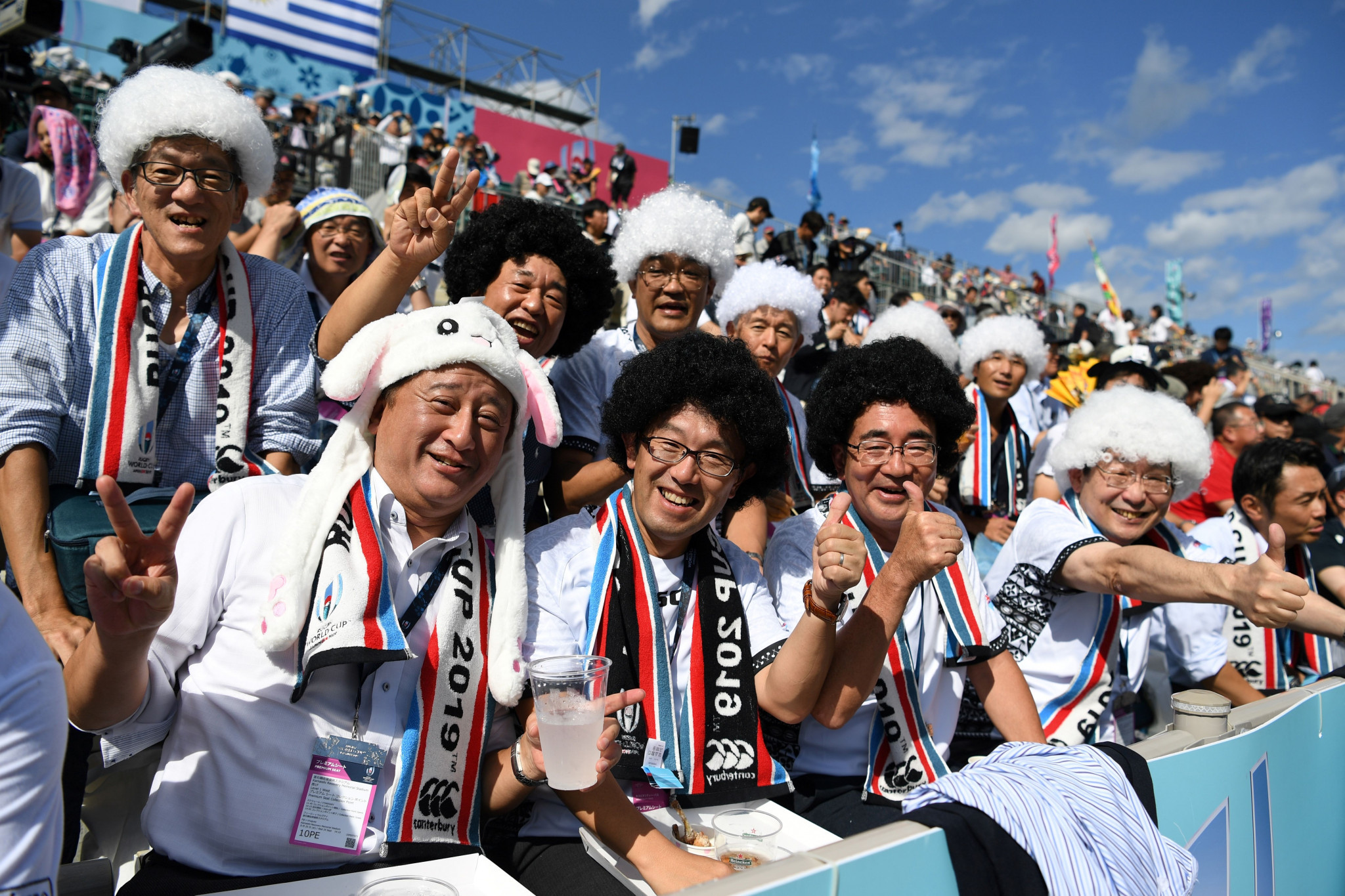 The sun shone brightly at Kamaishi Recovery Memorial Stadium ©Getty Images