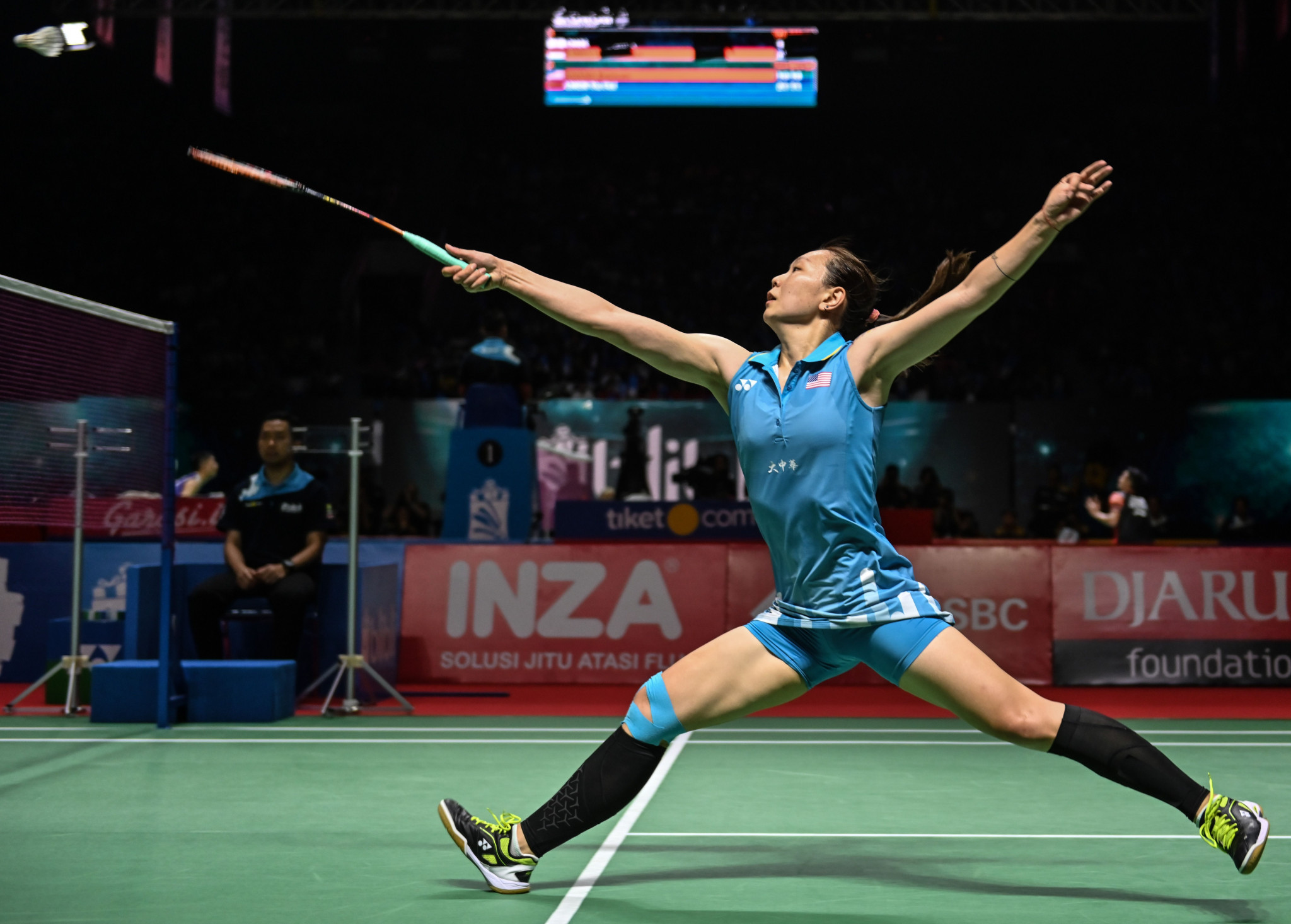 Beiwen Zhang of the United States knocked out world champion PV Sindhu ©Getty Images