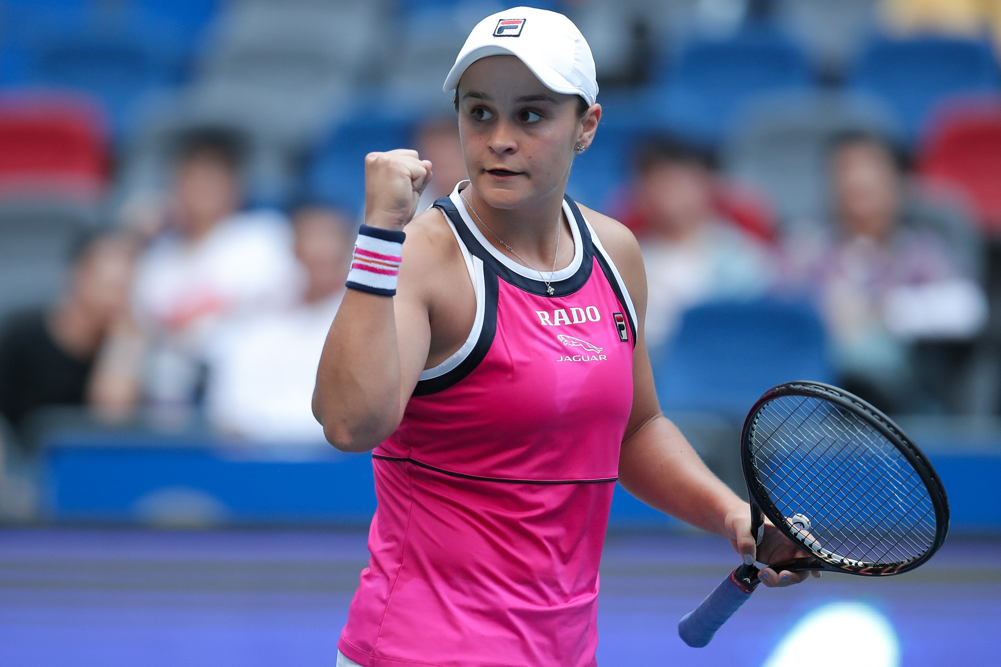 It was hard work, but Ashleigh Barty is in the Wuhan Open last four ©Getty Images