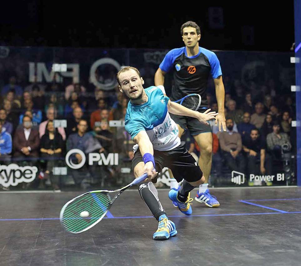 Gregory Gaultier proved too strong for Omar Masaad as he sealed a straight games victory in the final