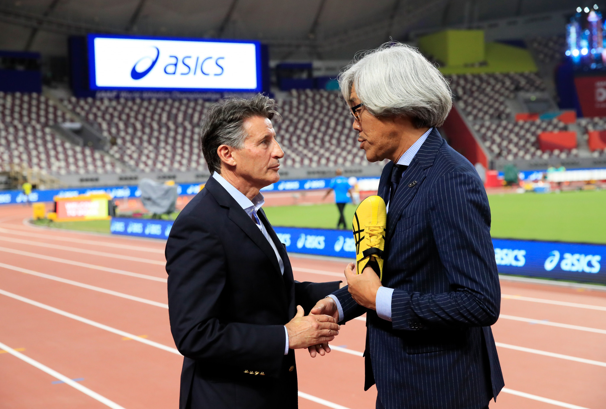 The IAAF signed a second major sponsor in two days by clinching a 10-year deal with Japanese company ASICS ©Getty Images