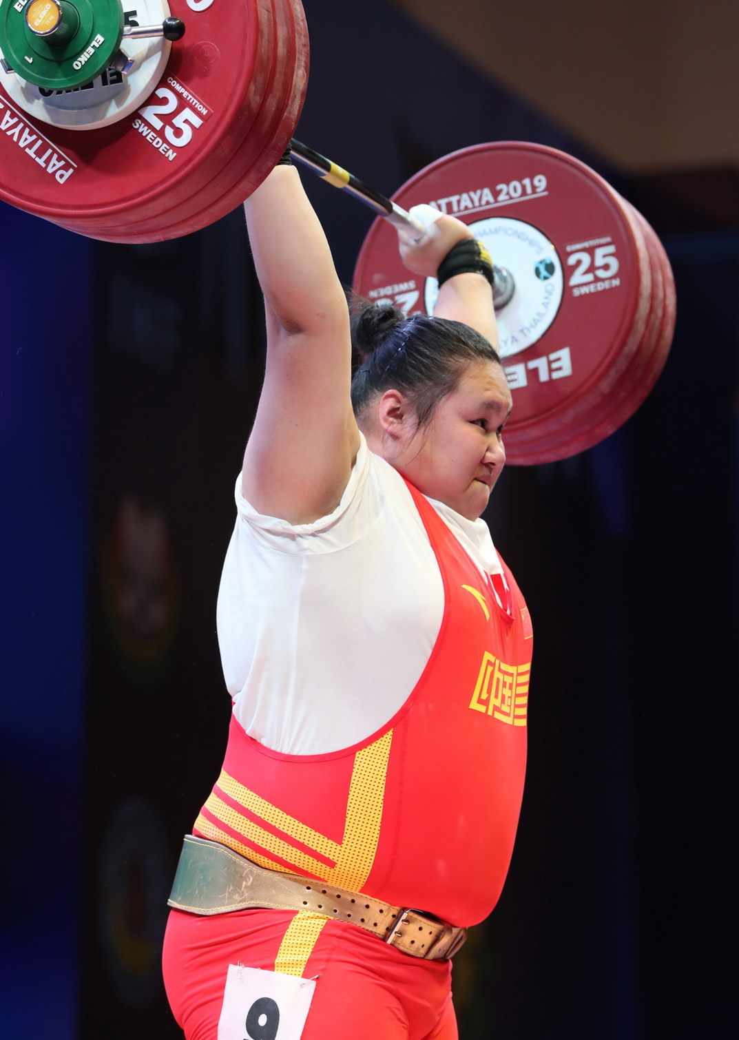 China's Li Wenwen dominated the women's over-87kg event ©IWF