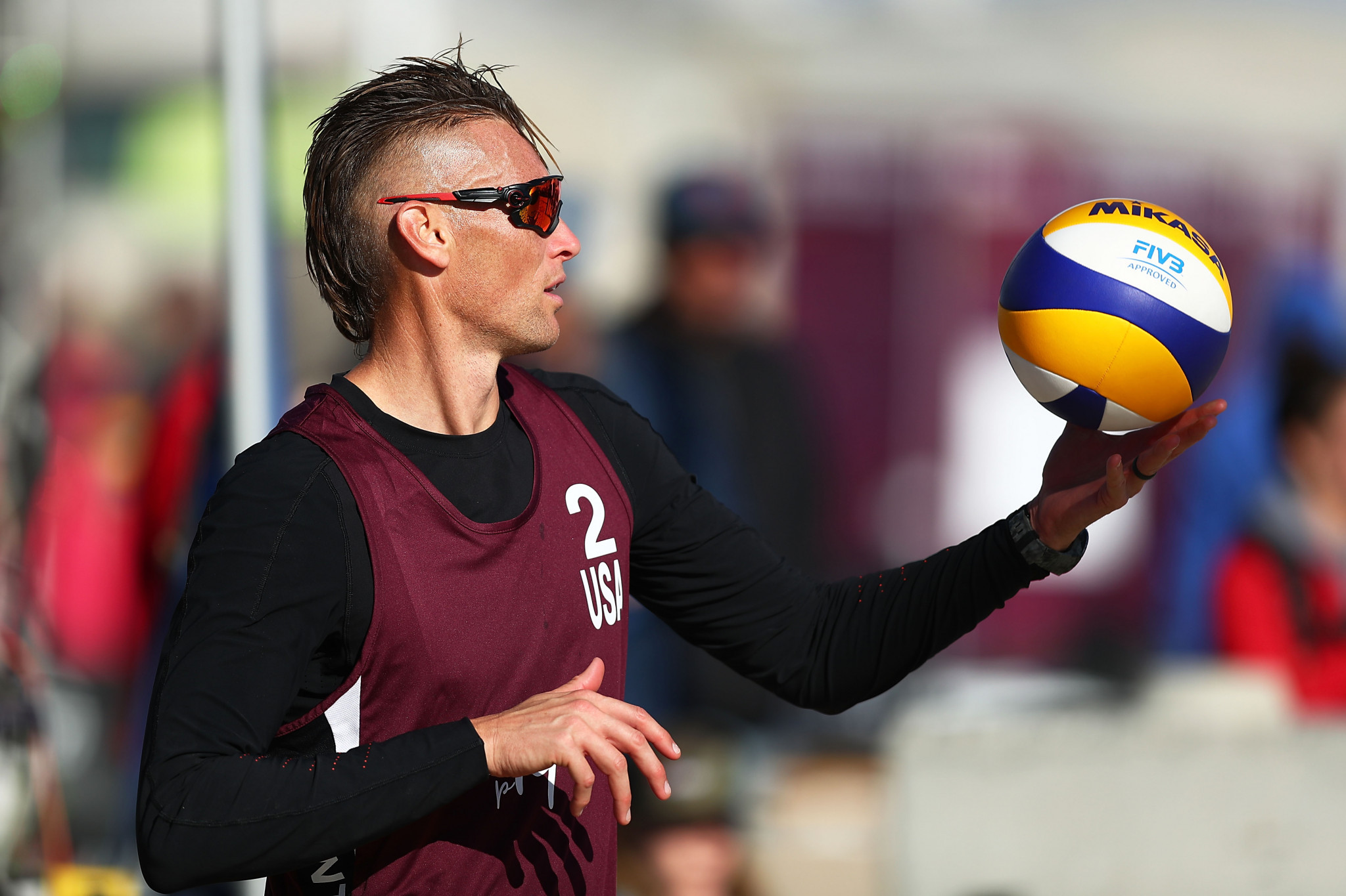 Beach volleyballer Casey Patterson is among the 69 athletes named on the United States' team for the 2019 ANOC World Beach Games ©Getty Images