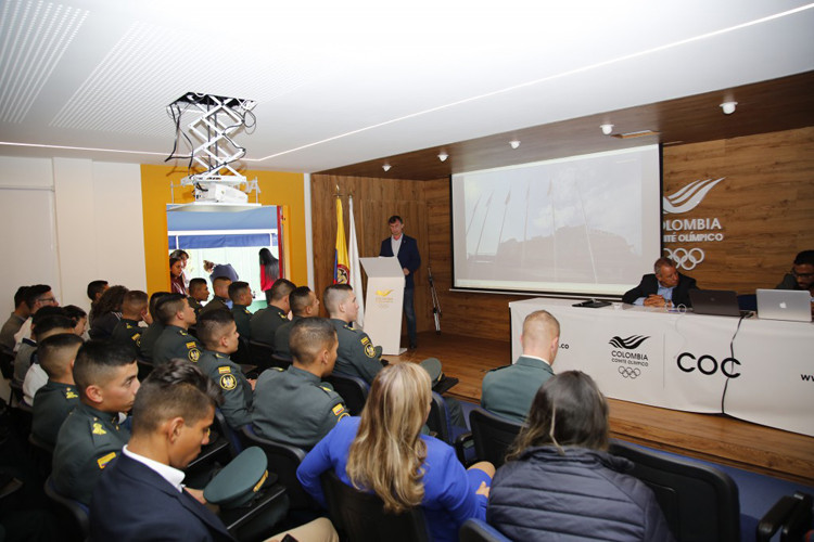 A conference in Bogotá on university sambo brought together students, teachers and special guests from various universities ©COC