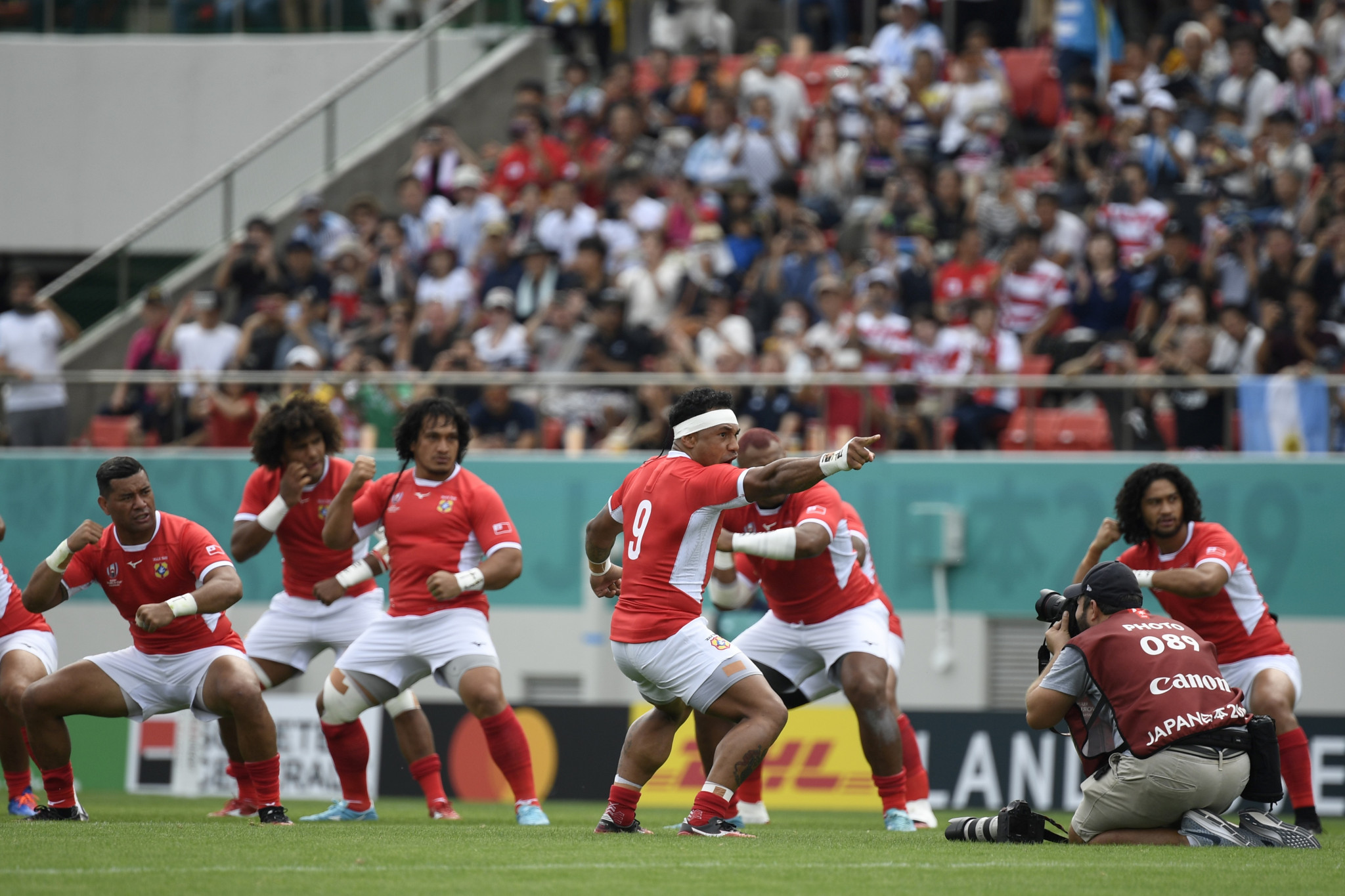 The Tonga haka is always entertaining viewing ©Getty Images