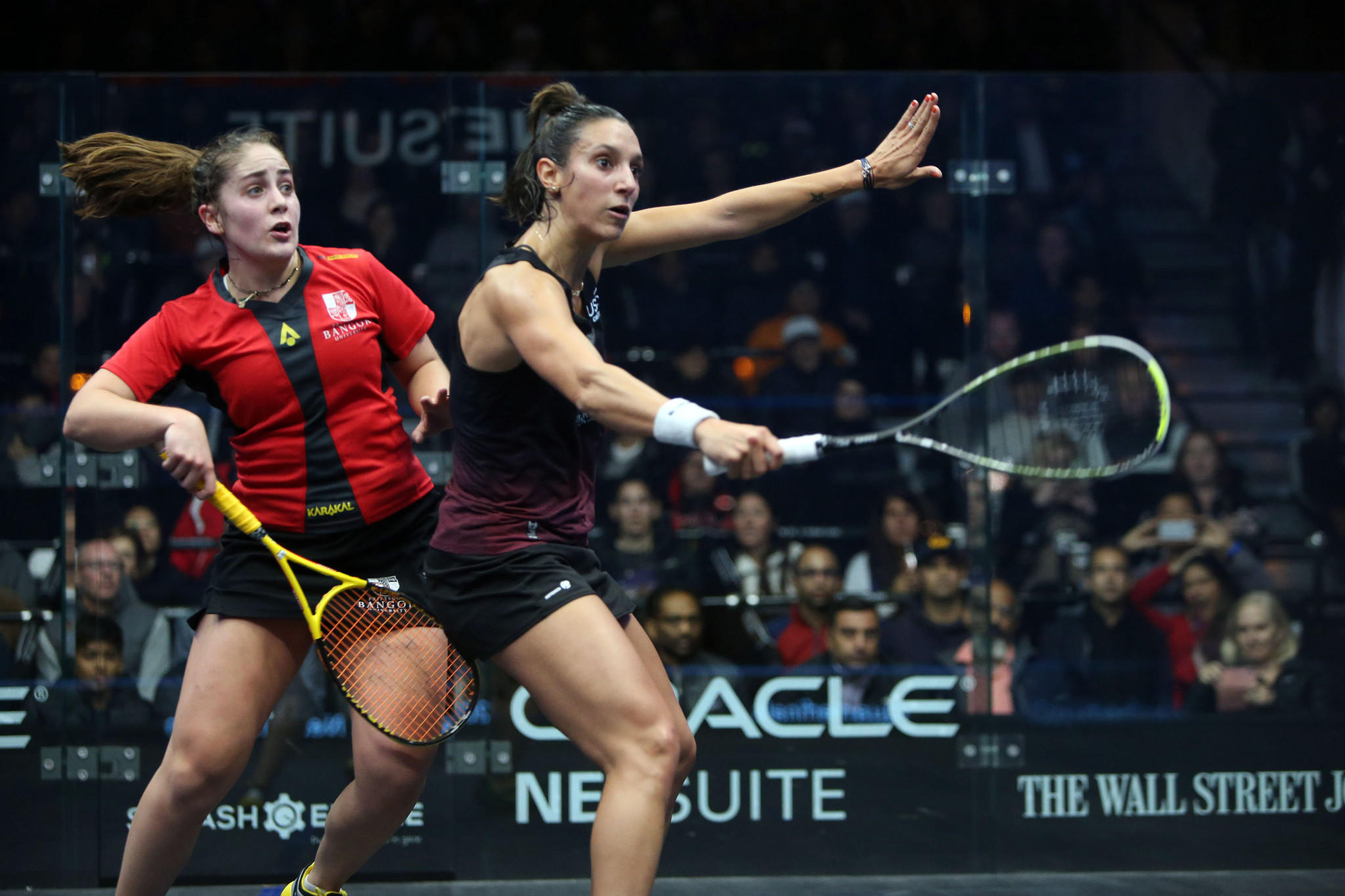 In the women’s draw, Camille Serme got the better of world number nine Tesni Evans to reach the last four ©PSA