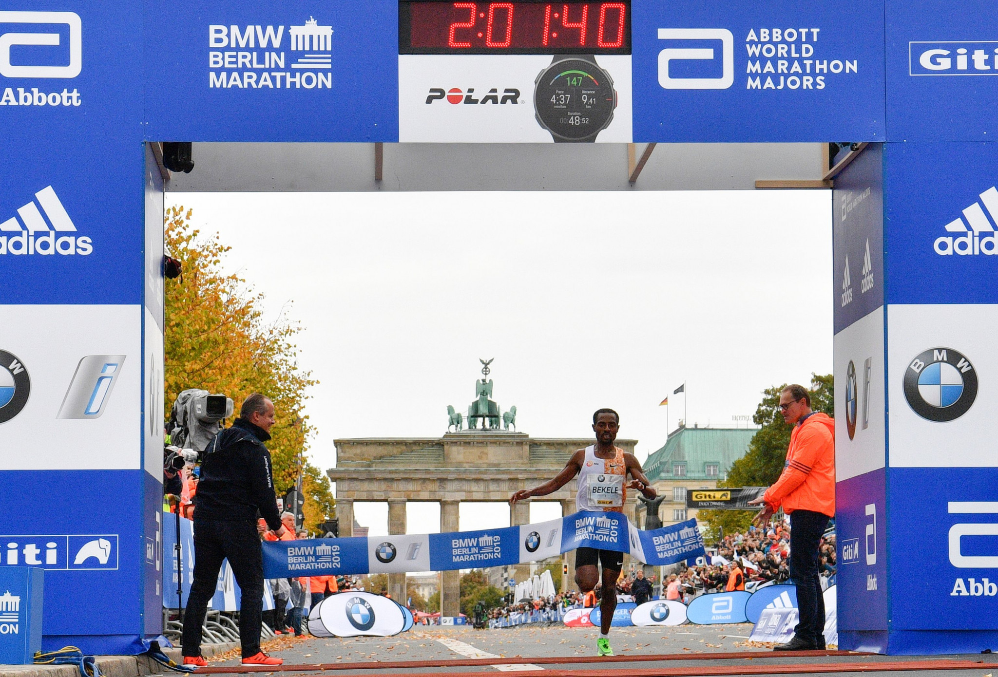 Bekele clocks second-fastest time in history to win Berlin Marathon