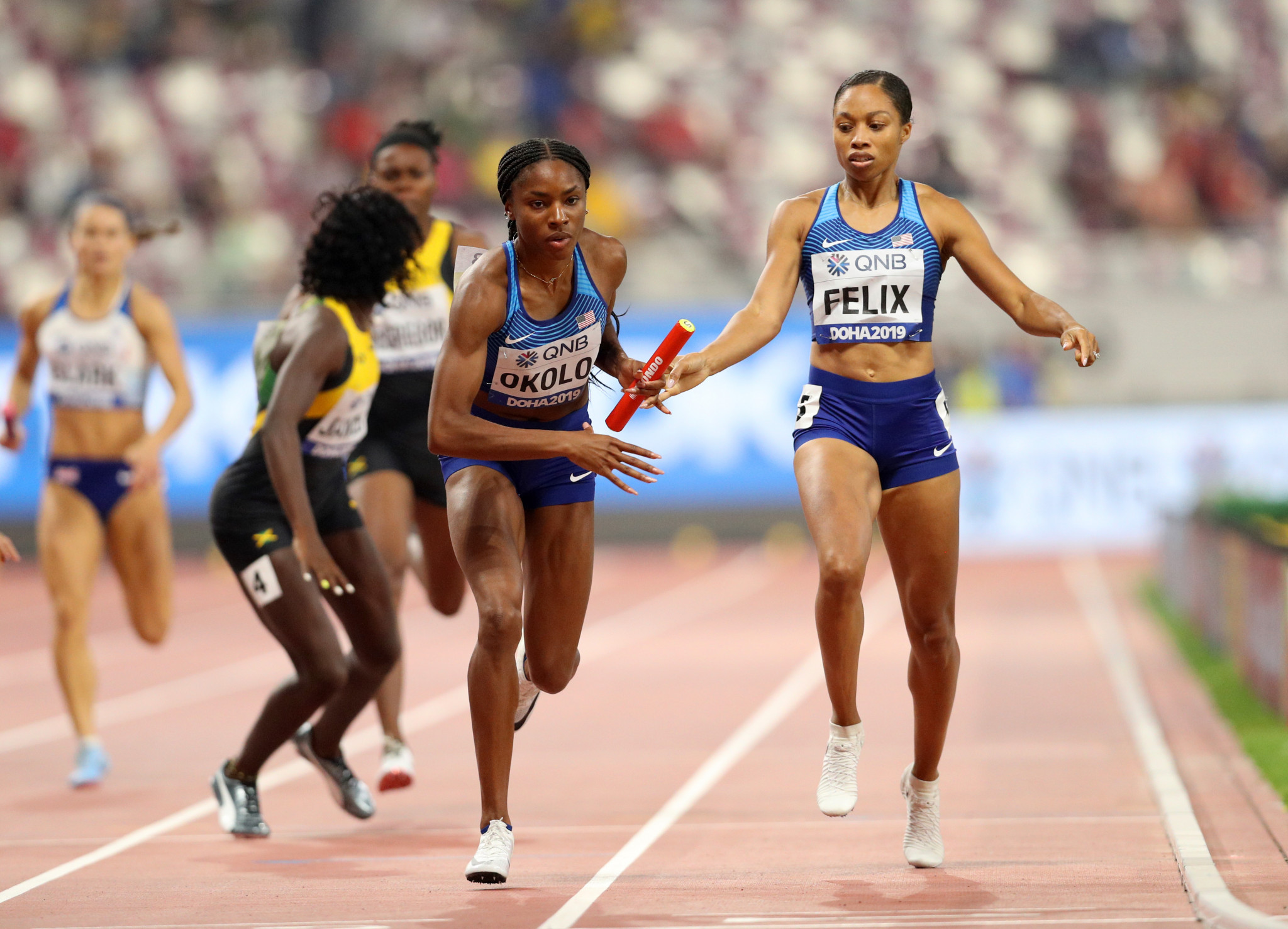 It ended with the United States setting a world record and Allyson Felix winning a record 12th gold medal ©Getty Images