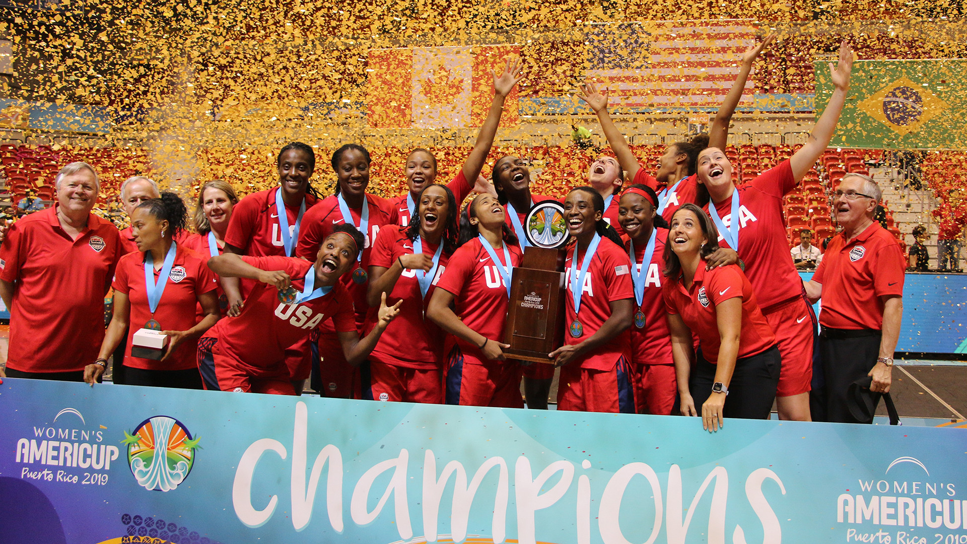 United States beat Canada in the  Women's AmeriCup final ©FIBA