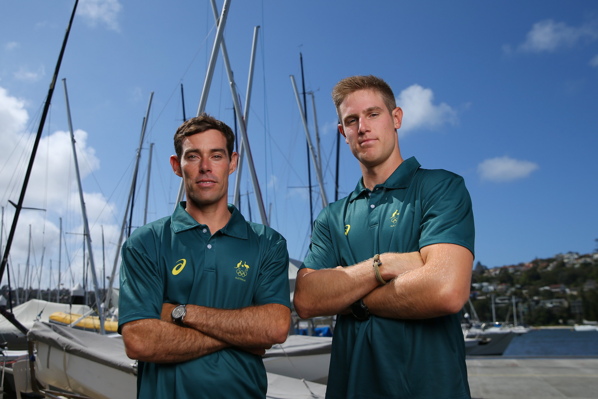 Mathew Belcher, left, and Matt Wearn are among the first three athletes selected for Australia at Tokyo 2020 ©Getty Images