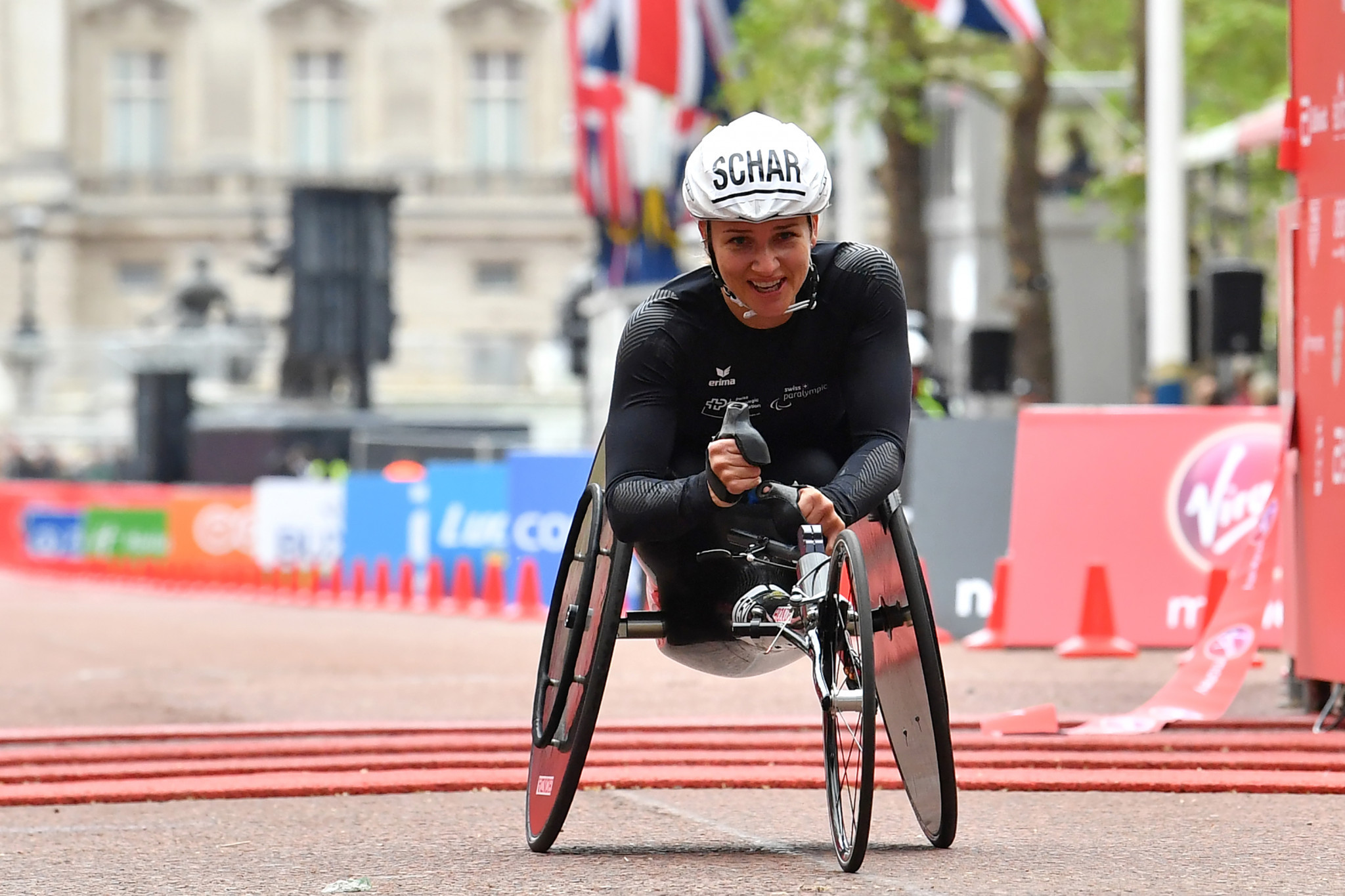 Switzerland's Manuela Schär won all seven women's wheelchair races this season ©Getty Images
