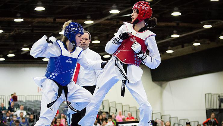 The US Open is a major event across the age groups ©USA Taekwondo