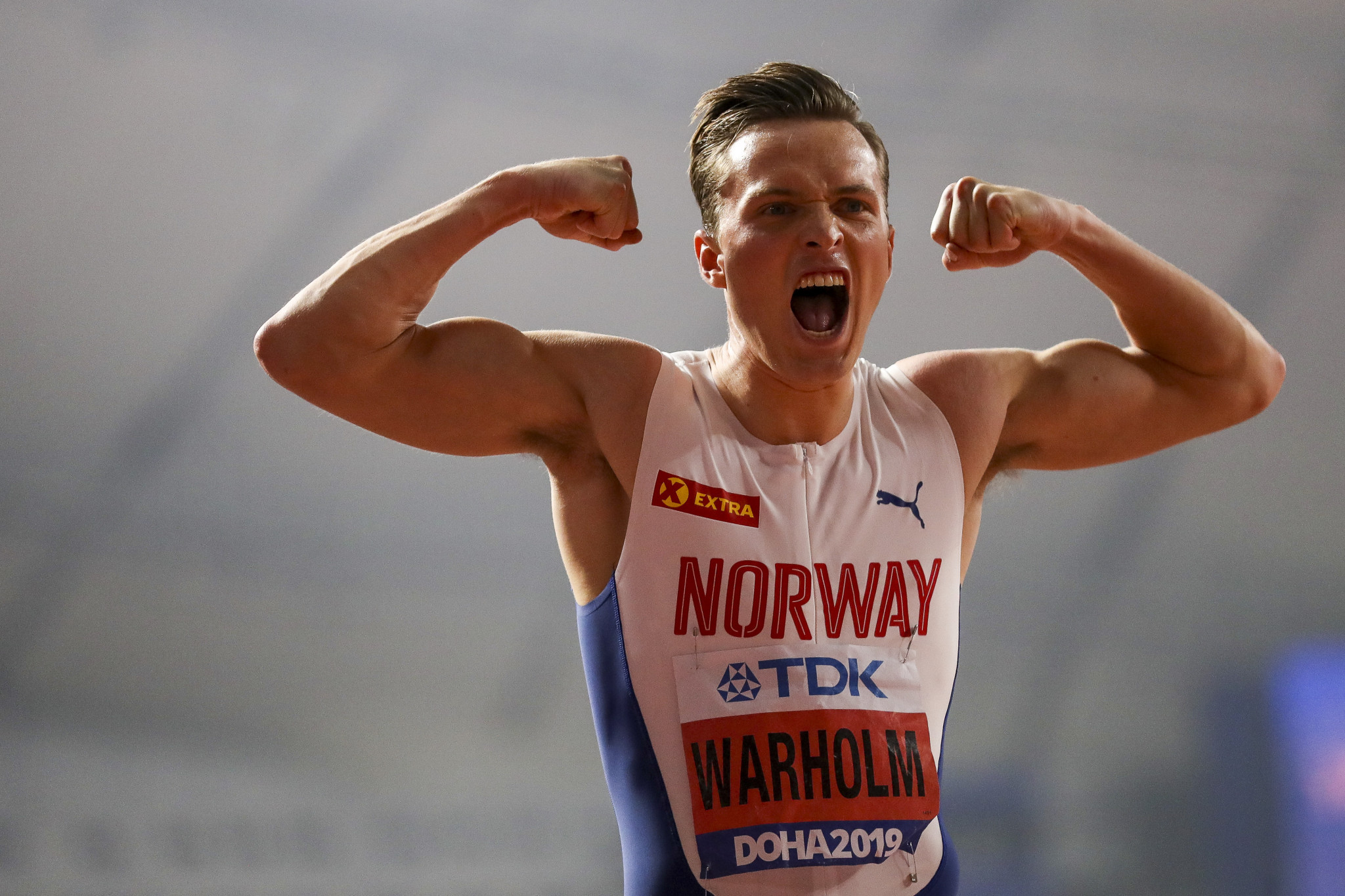 Norway's double world 400 metres hurdles champion Karsten Warholm could threaten the world record once again in Rome tomorrow evening ©Getty Images