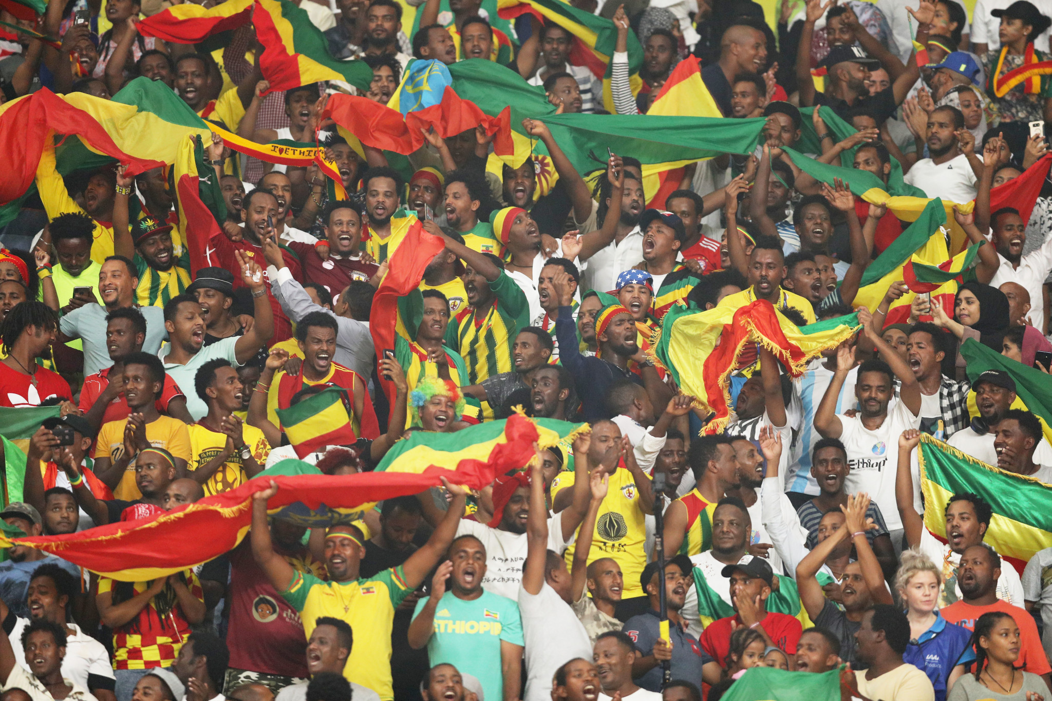 Disappointing attendances have been a feature so far of these Championships but the Ethiopian fans have done their best to create some atmosphere ©Getty Images