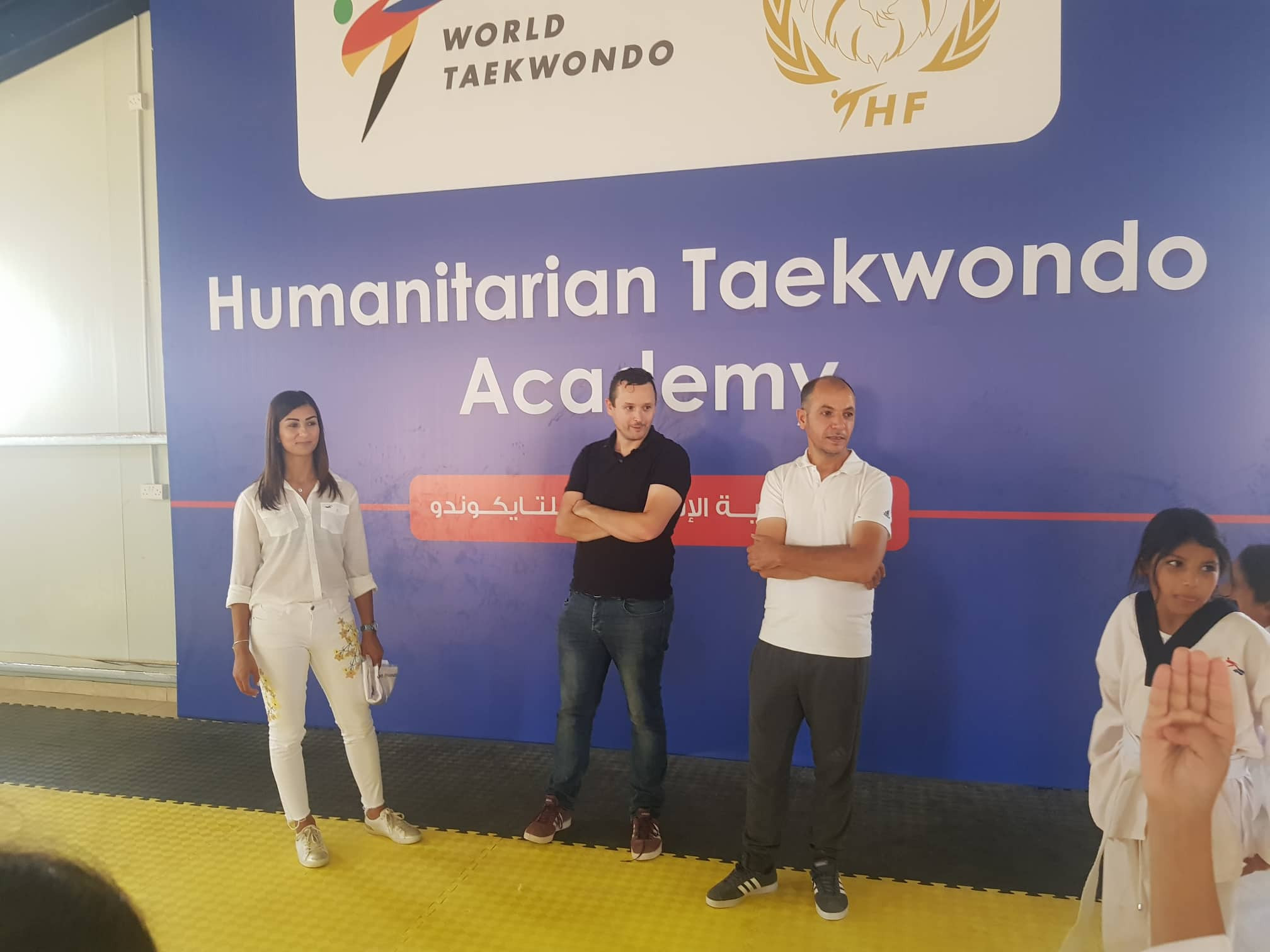 Dan Palmer visits Taekwondo Humanitarian Foundation in Jordan