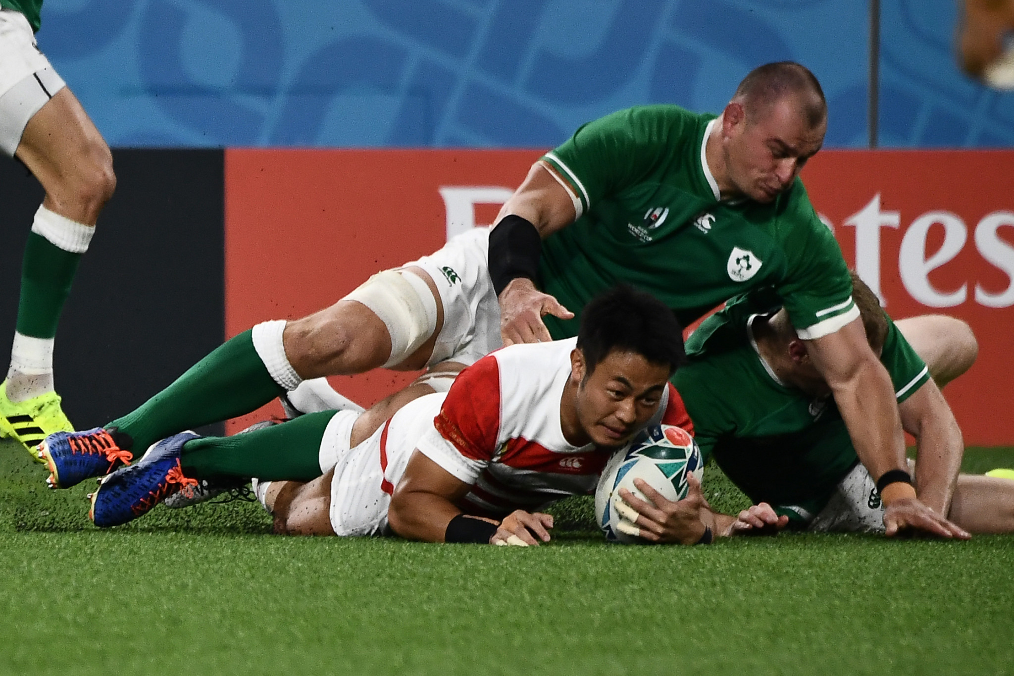 The moment that lifted a nation - Kenki Fukuoka scores against Ireland ©Getty Images