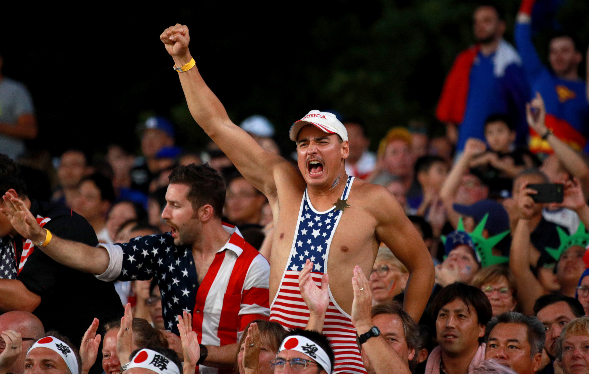 They may have lost, but the American fans and players gave everything ©Getty Images