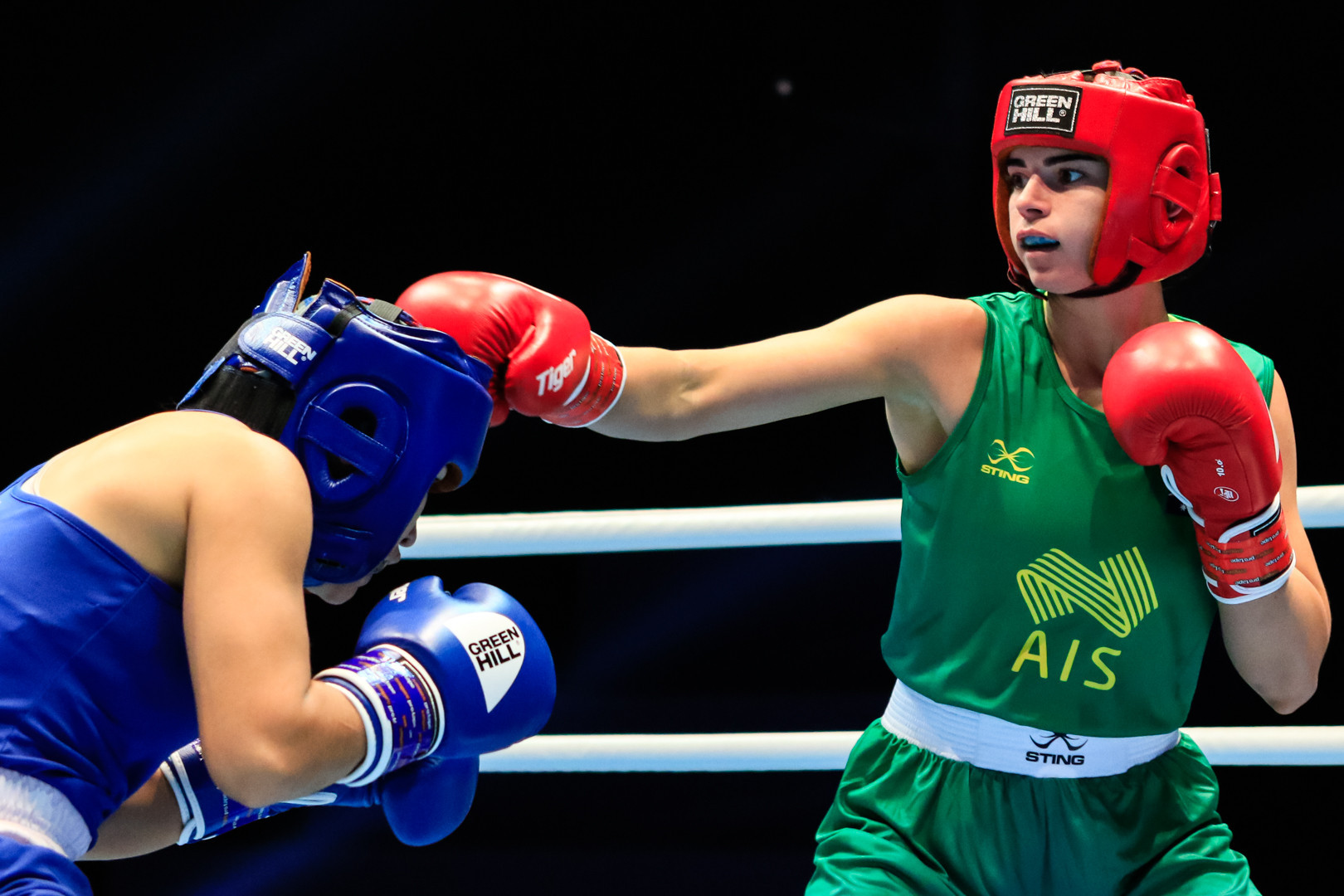 Australian Skye Nicolson won her opening bout of the AIBA Women's World Championships ©Russian Boxing Federation