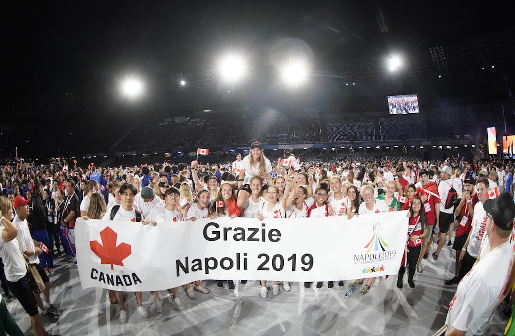 Canada won six medals at the 2019 Summer Universiade in Naples in July ©U SPORTS 