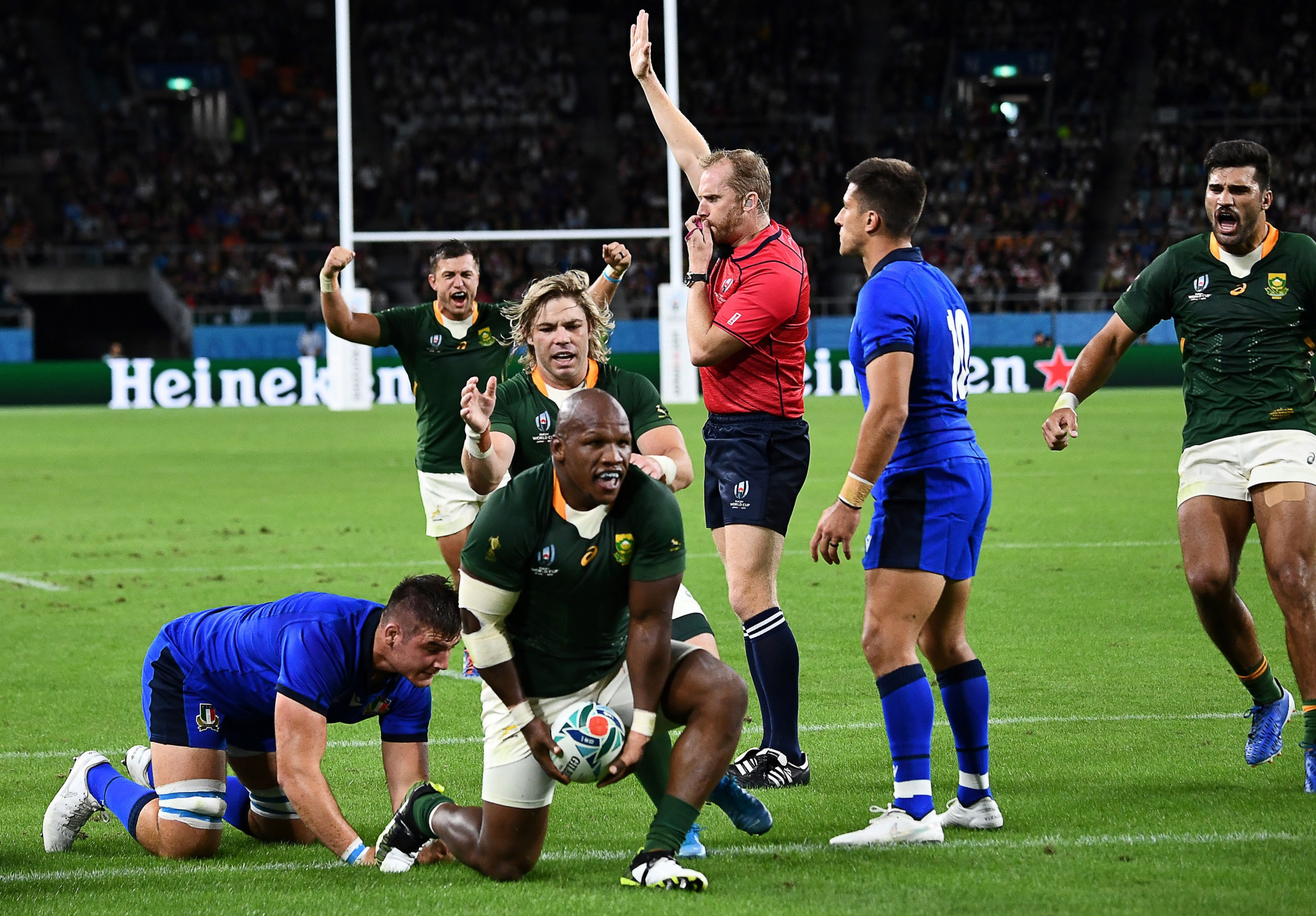 A try-scoring field day for Springboks